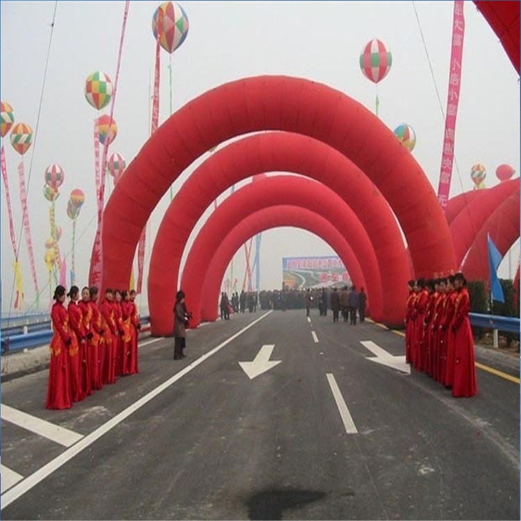 三明开业纯红拱门